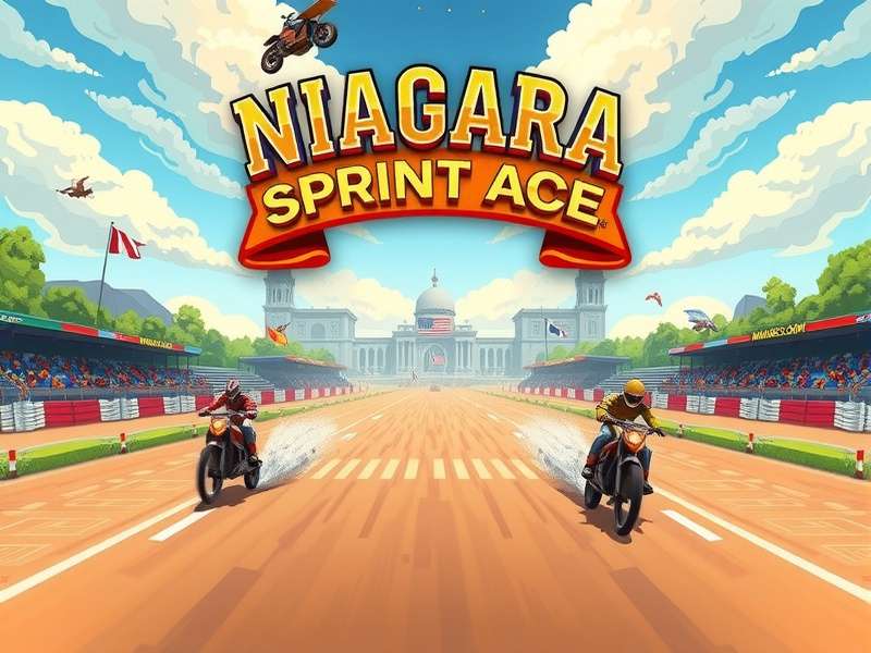 Niagara Sprint Ace game banner showing Indian racing tracks
